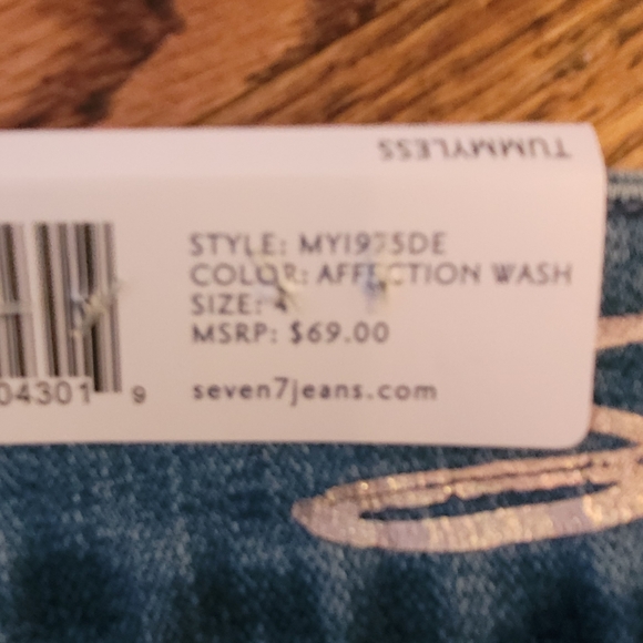 WomensSeven7 size 4 tummyless rupped skinny jeans - Picture 11 of 13